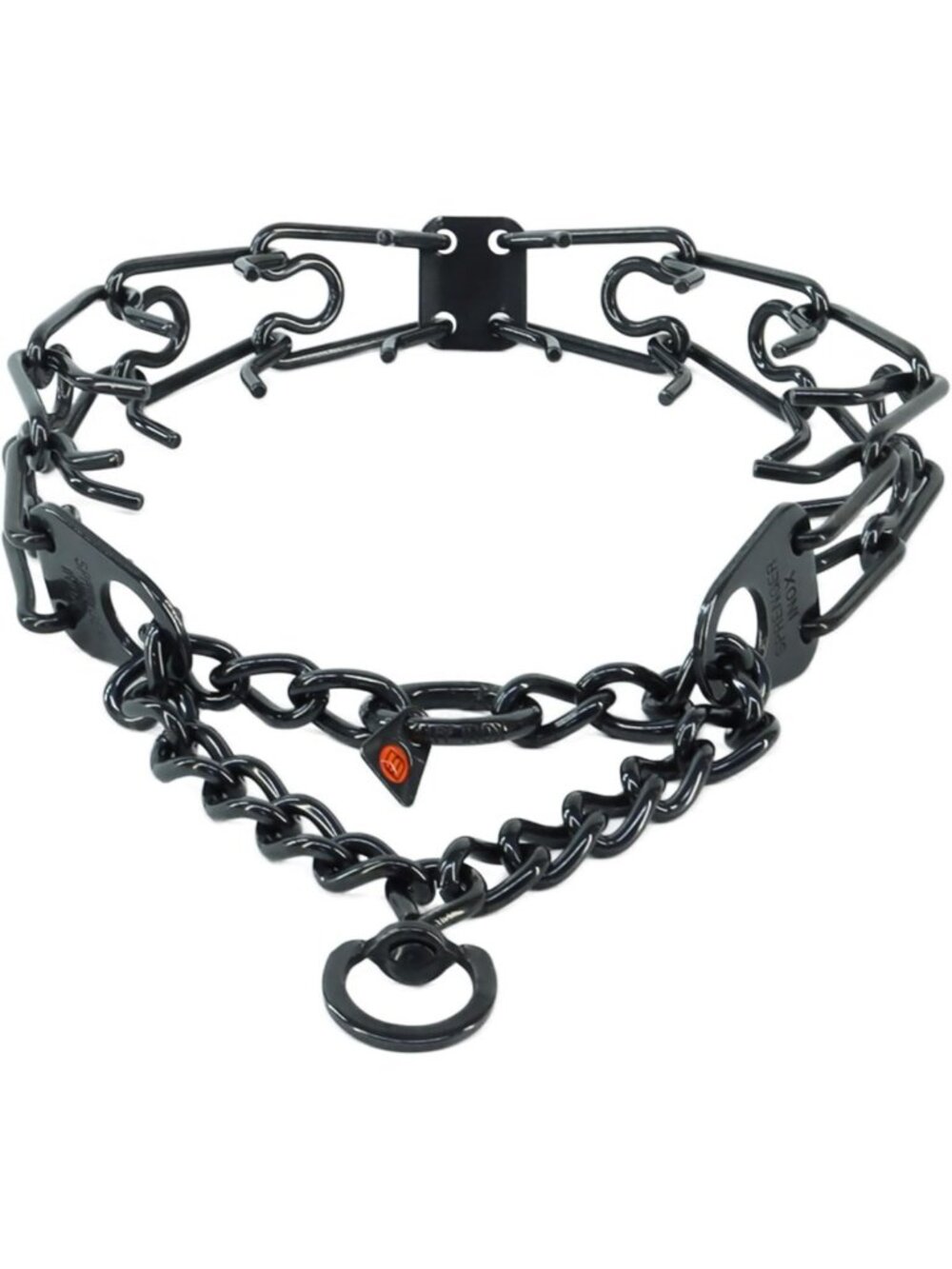 Stainless Steel Prong Dog Training Collar, 2.25mm, Adjustable 12"-16" Size